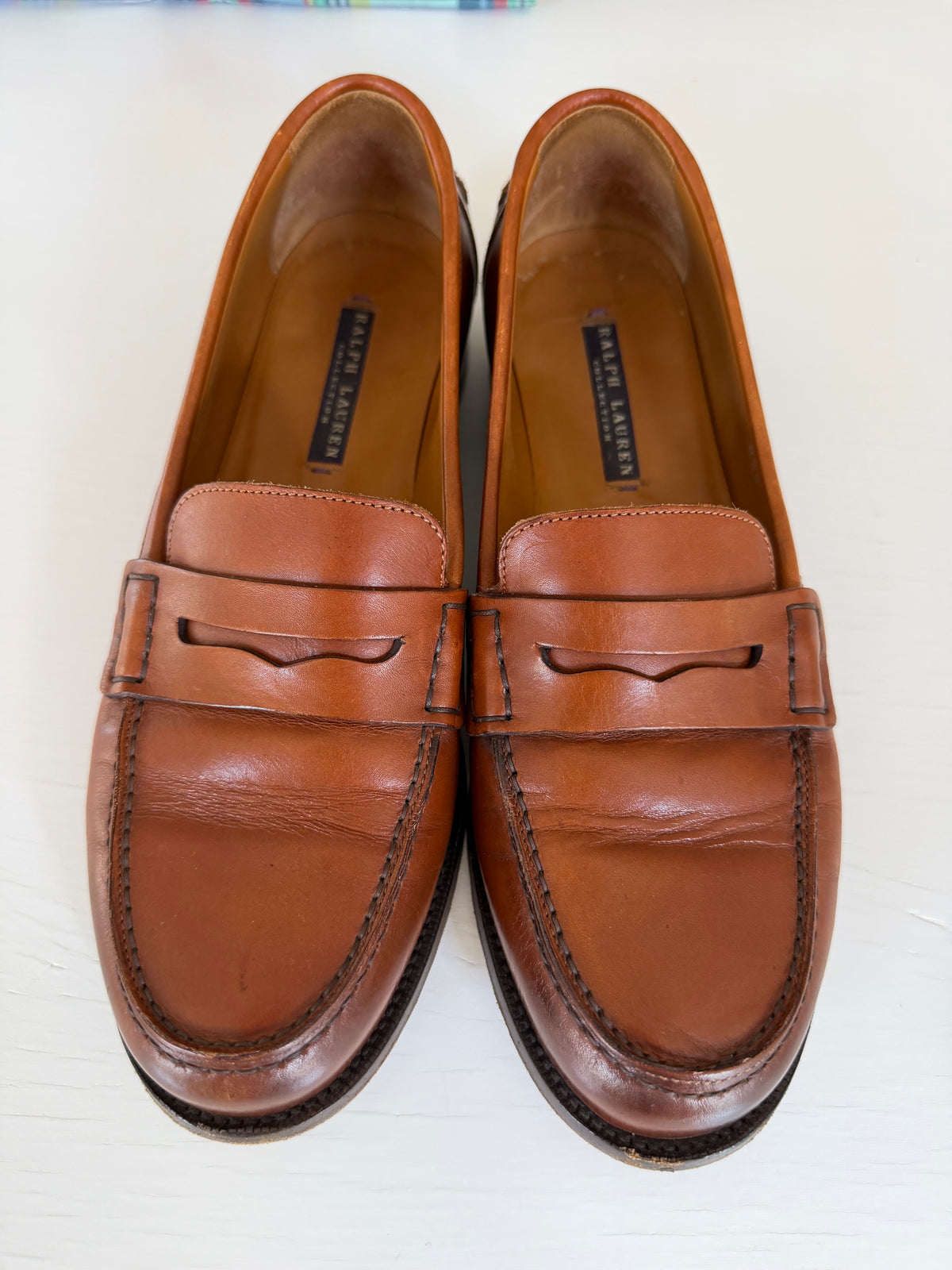 Vintage Ralph Lauren Collection Leather Penny Loafers