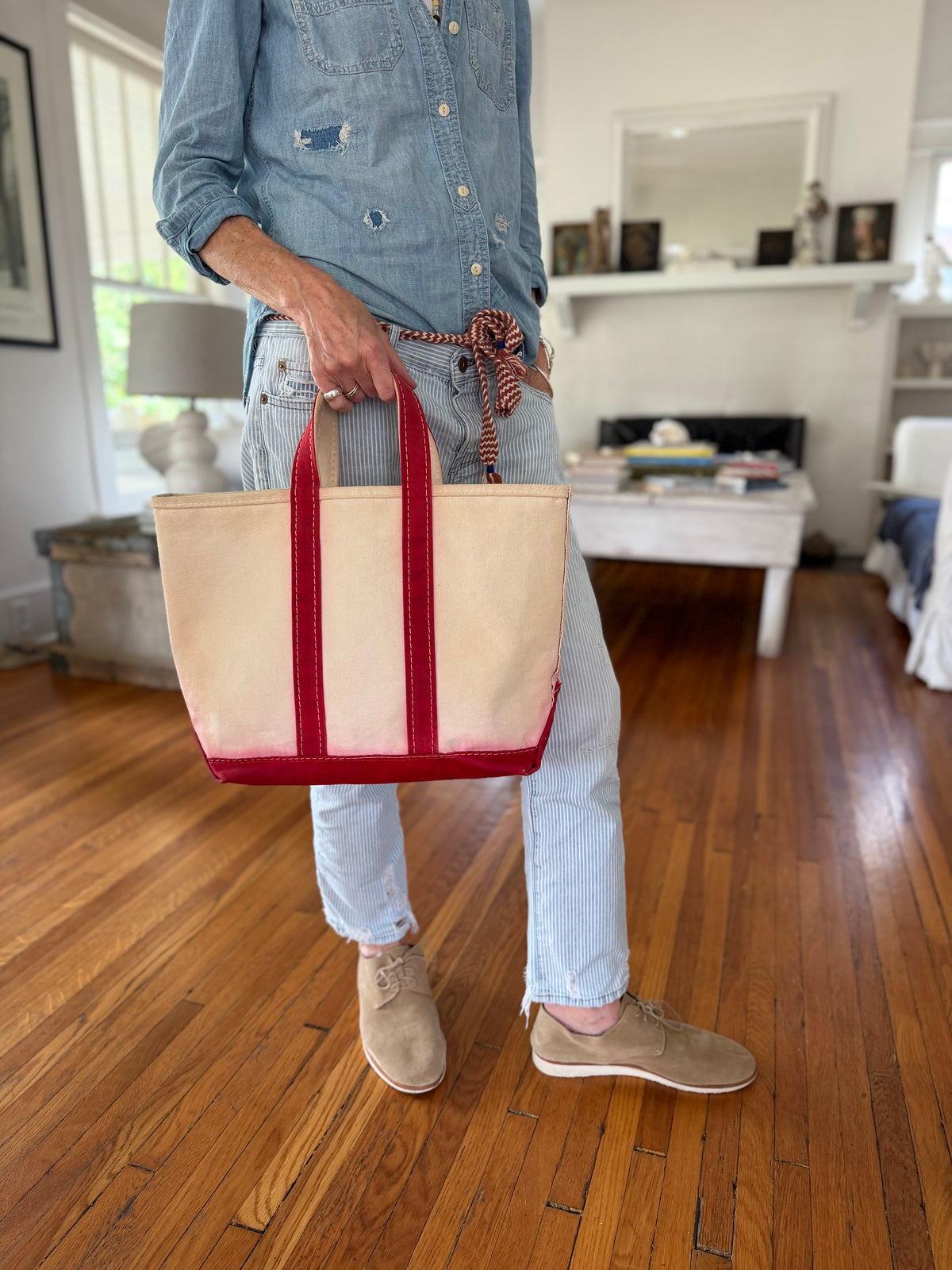 Vintage L.L. Bean 1970s boat and tote