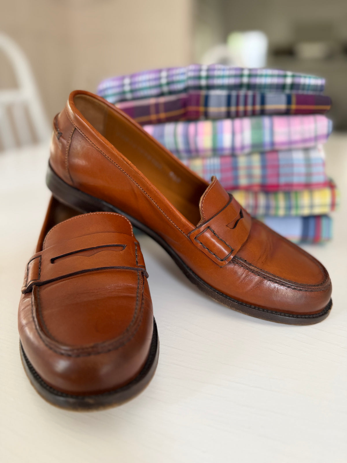 Vintage Ralph Lauren Collection Leather Penny Loafers