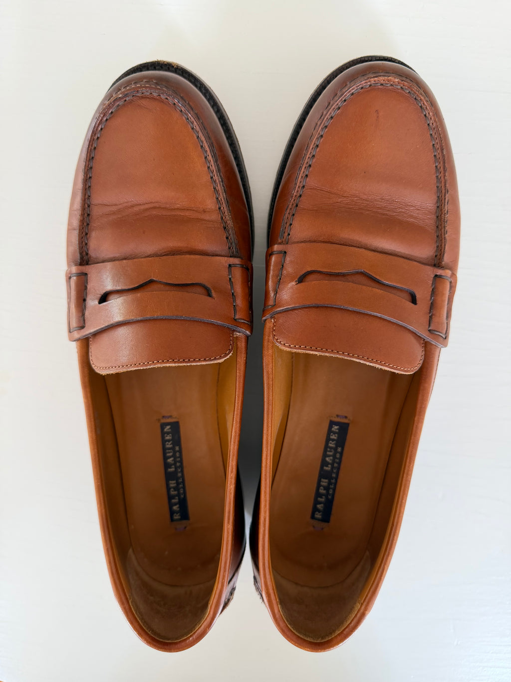 Vintage Ralph Lauren Collection Leather Penny Loafers