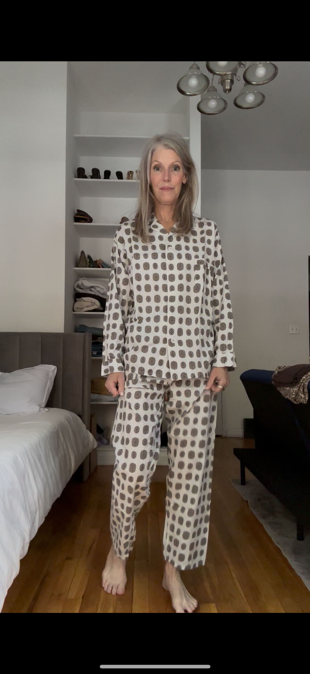 Vintage JANCO Patterned Pajama Set