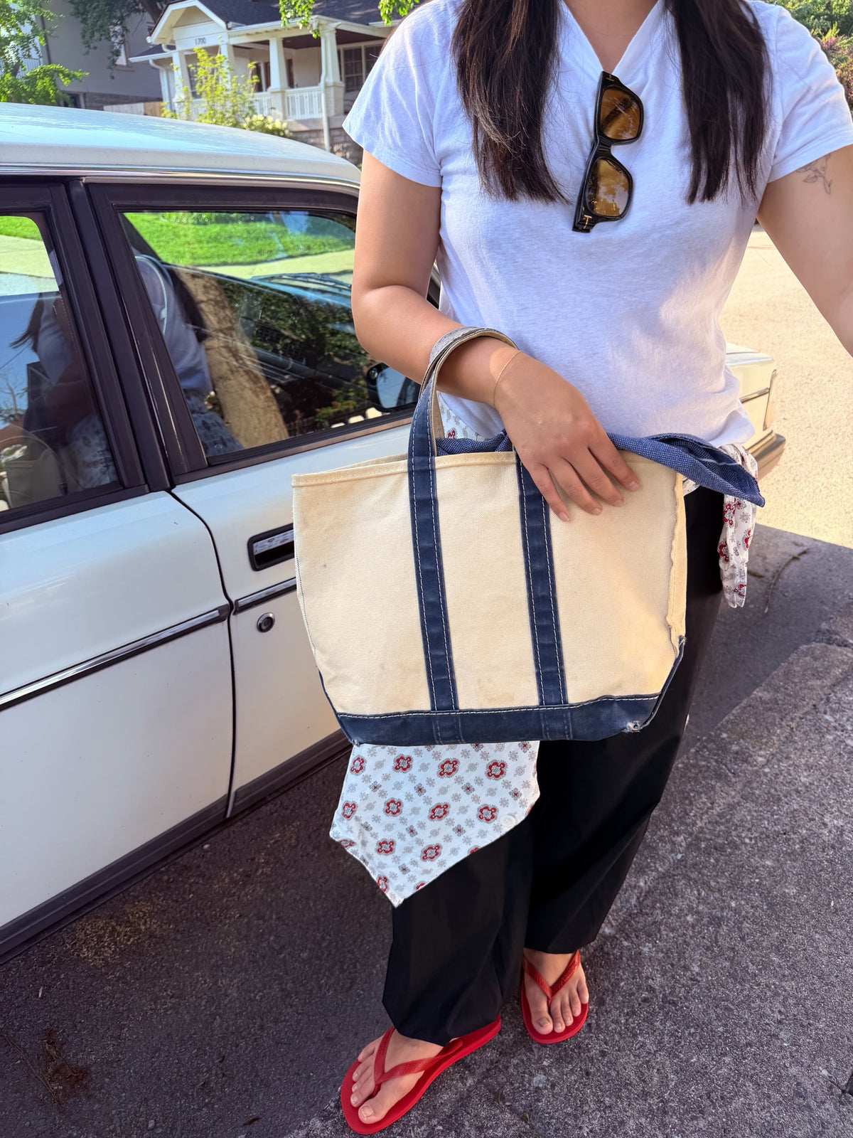 Vintage 1970s L.L. Bean boat and tote